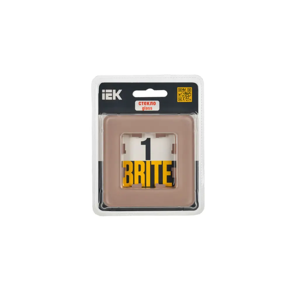 Фото 2 Рамка для розеток и выключателей Iek Brite 1 пост цвет дымчатый Фото 2 Рамка для розеток и выключателей Iek Brite 1 пост цвет дымчатый