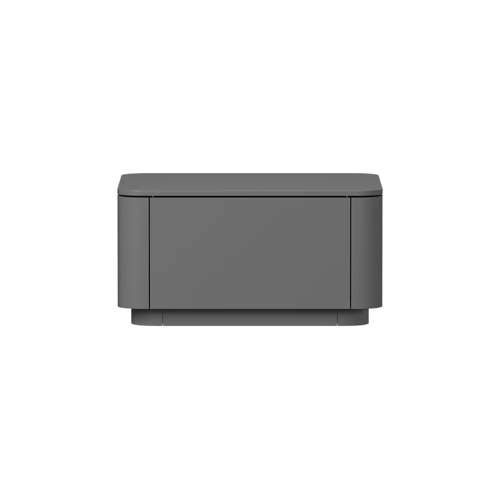 Фото 2 Тумба прикроватная Ellipse 50x26x41 см 1 ящик МДФ цвет серый Фото 2 Тумба прикроватная Ellipse 50x26x41 см 1 ящик МДФ цвет серый