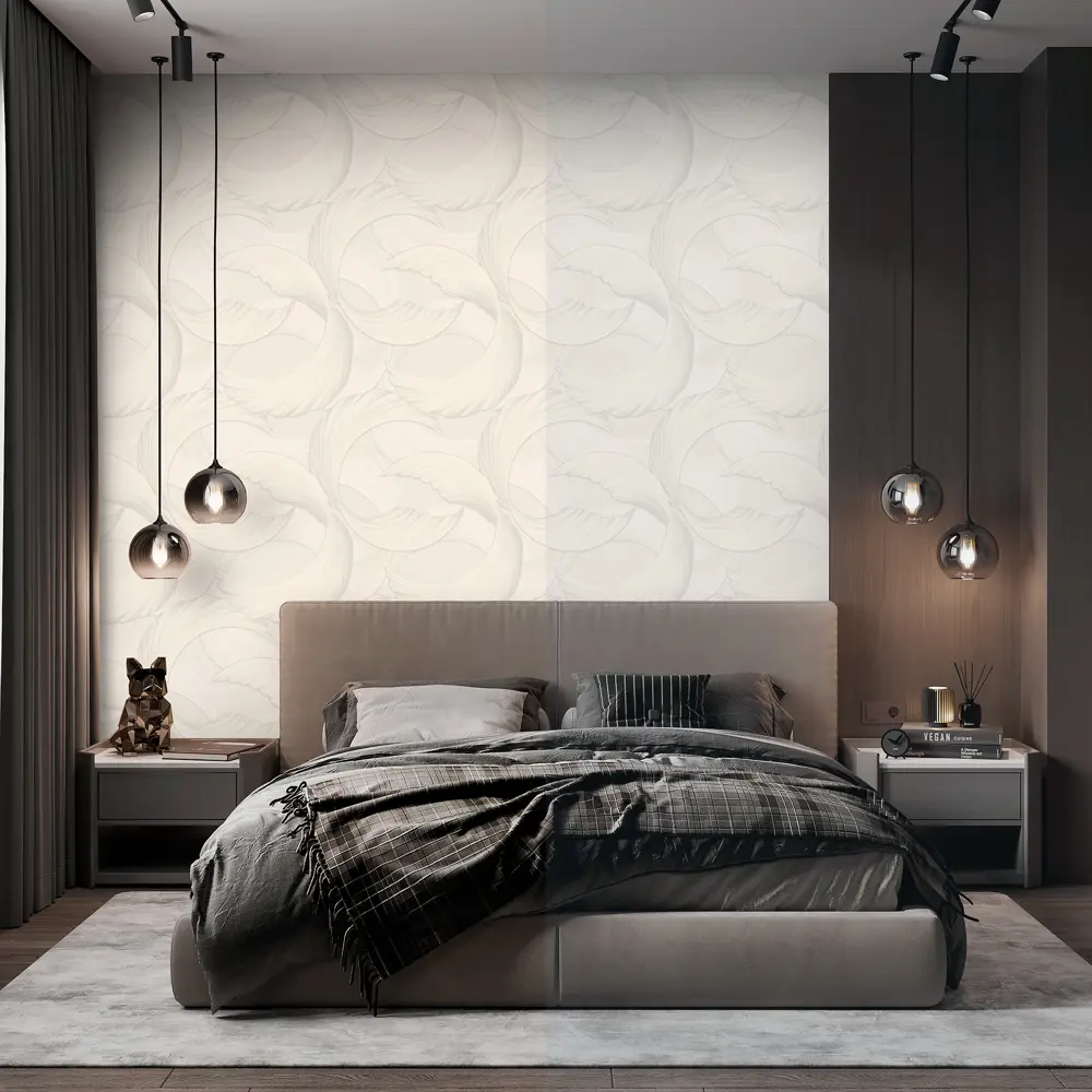 Фото 6 Обои флизелиновые Wallsecret Hypnotic белые 1.06 м 8962-20 Фото 6 Обои флизелиновые Wallsecret Hypnotic белые 1.06 м 8962-20