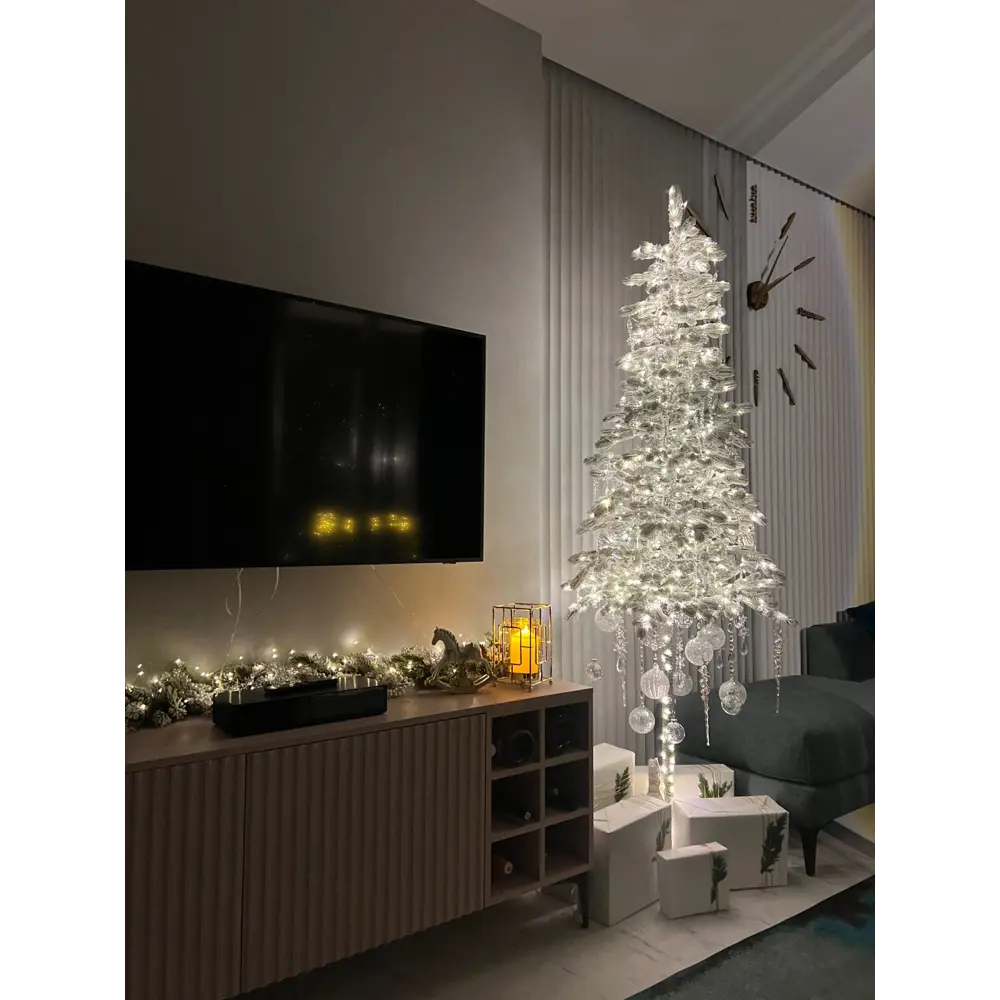 Фото 5 Ель новогодняя искусственная Max christmas Королева тянь шаня заснеженная 210 см цвет белый Фото 5 Ель новогодняя искусственная Max christmas Королева тянь шаня заснеженная 210 см цвет белый