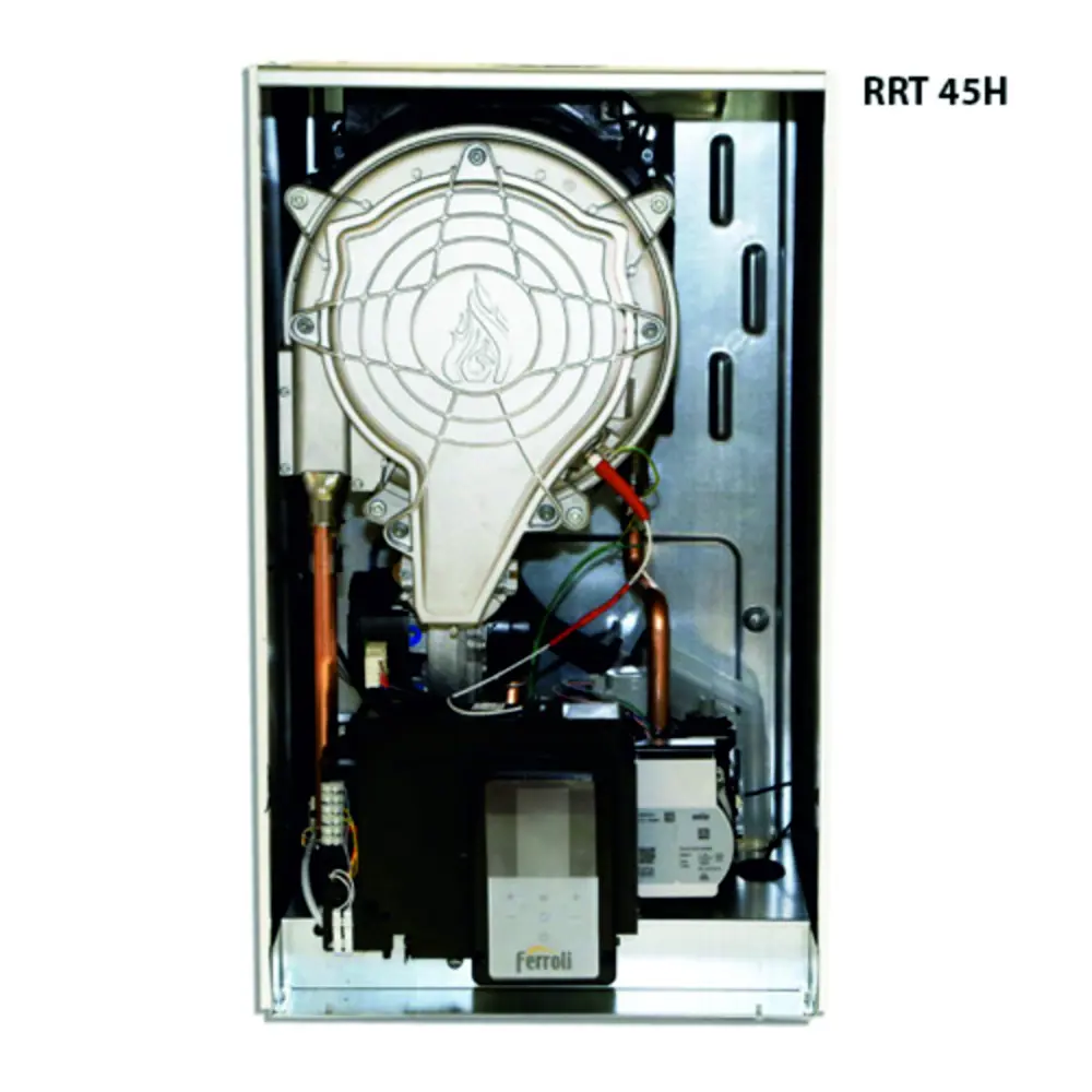 Фото 2 Газовый котел конденсационный 34 кВт Ferroli Bluehelix hitech rrt 0T4B7AYA двухконтурный настенный