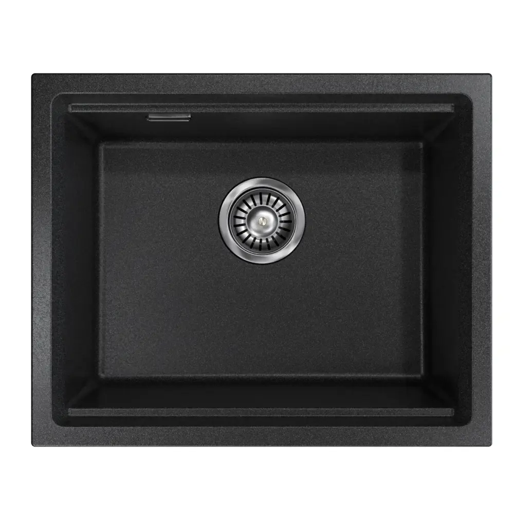 Фото 7 Мойка для кухни Online Comfort врезная/подстольная 5553 55.50x45 см глубина чаши 20 см кварцевый песок цвет черный Фото 7 Мойка для кухни Online Comfort врезная/подстольная 5553 55.50x45 см глубина чаши 20 см кварцевый песок цвет черный