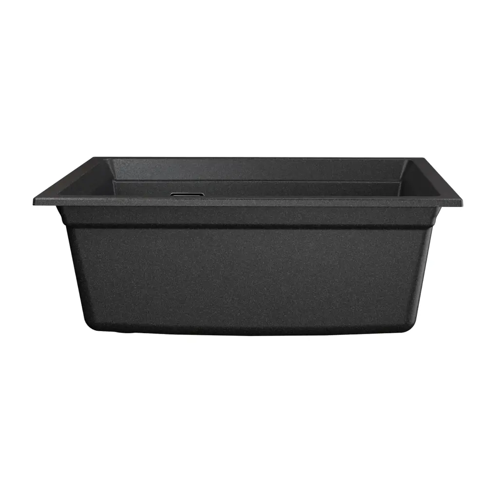 Фото 6 Мойка для кухни Online Comfort врезная/подстольная 5553 55.50x45 см глубина чаши 20 см кварцевый песок цвет черный Фото 6 Мойка для кухни Online Comfort врезная/подстольная 5553 55.50x45 см глубина чаши 20 см кварцевый песок цвет черный