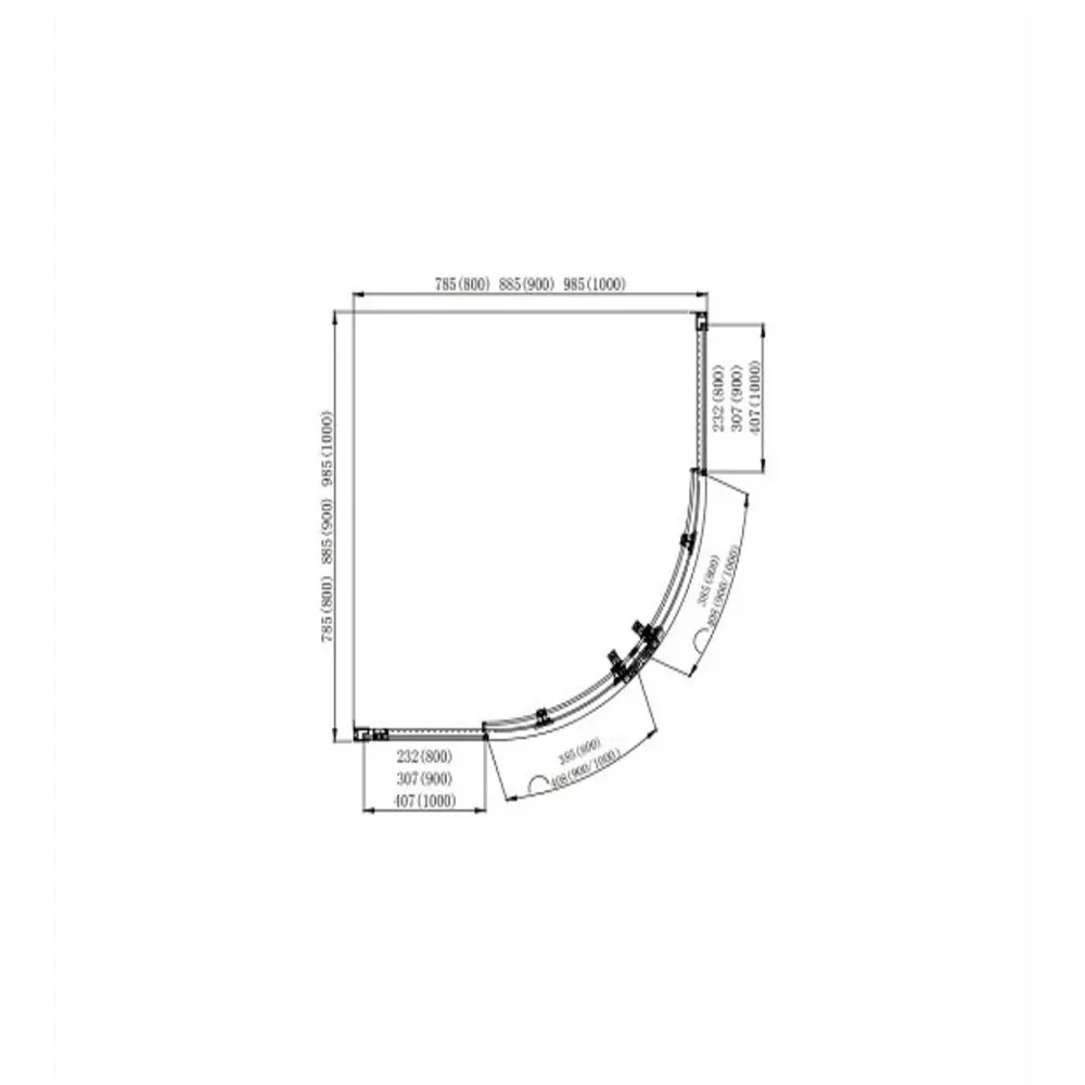 Фото 2 Душевой уголок Aquatek AQ ARI 00000130060 1/4 круга 21x46см черный профиль эффект стекла прозрачный Фото 2 Душевой уголок Aquatek AQ ARI 00000130060 1/4 круга 21x46см черный профиль эффект стекла прозрачный