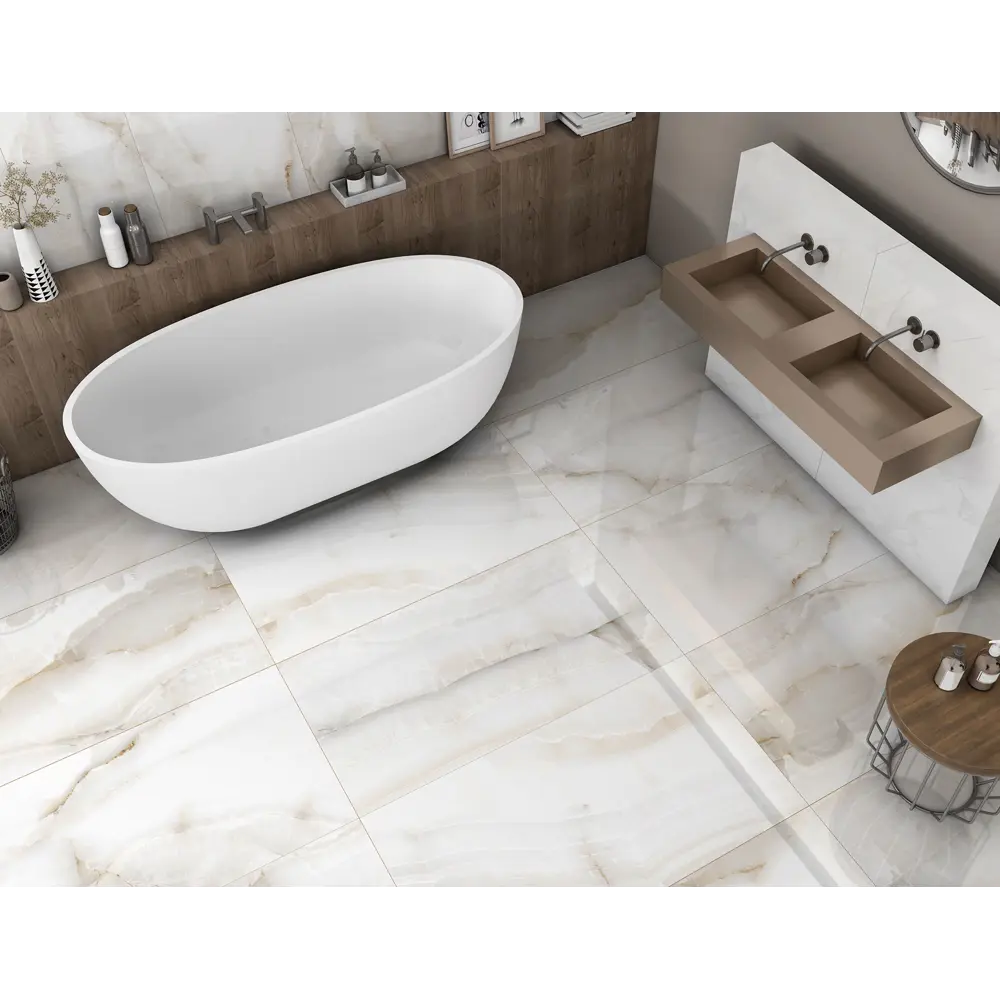 Фото 9 Керамогранит Global tile Lonic_GT GT120603803PR 60x120см 1.44 м² цвет белый, цена за упаковку Фото 9 Керамогранит Global tile Lonic_GT GT120603803PR 60x120см 1.44 м² цвет белый, цена за упаковку