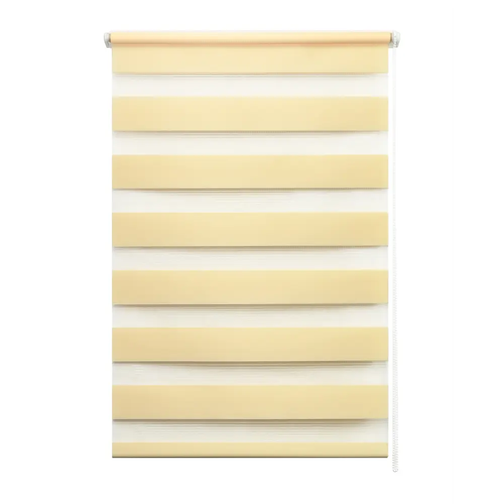 Фото Рулонная штора день/ночь Лентабел Сандра 78x160 см цвет персиковый