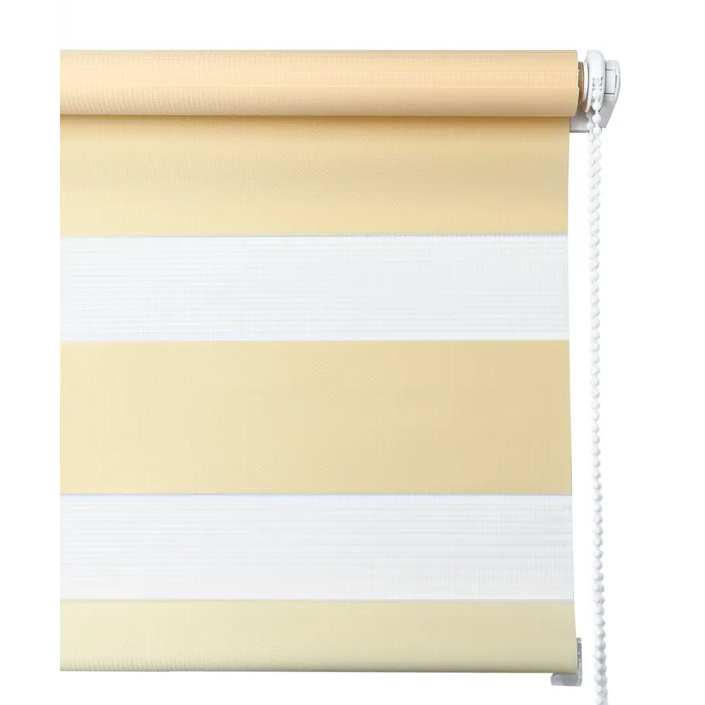 Фото 3 Рулонная штора день/ночь Лентабел Сандра 78x160 см цвет персиковый