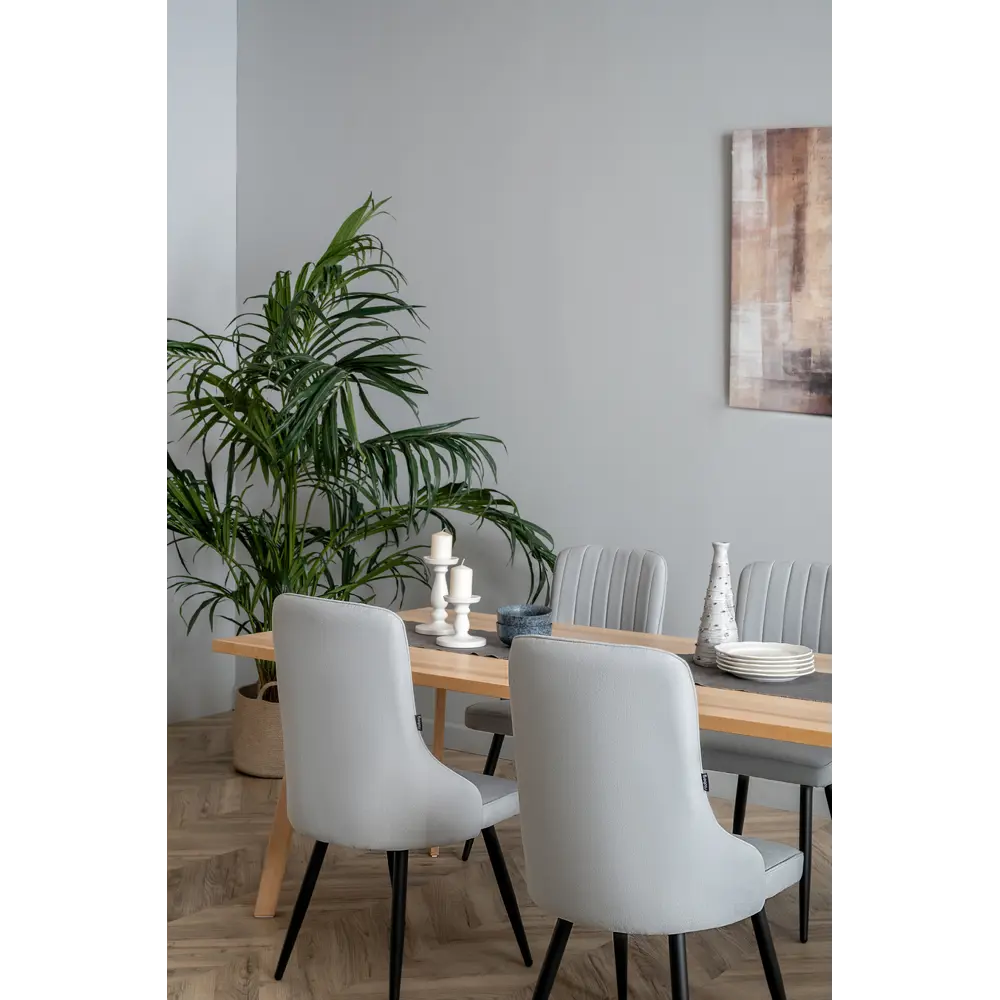 Фото 9 Стул Ridberg Лондон 48x90x46 см текстиль цвет голубой