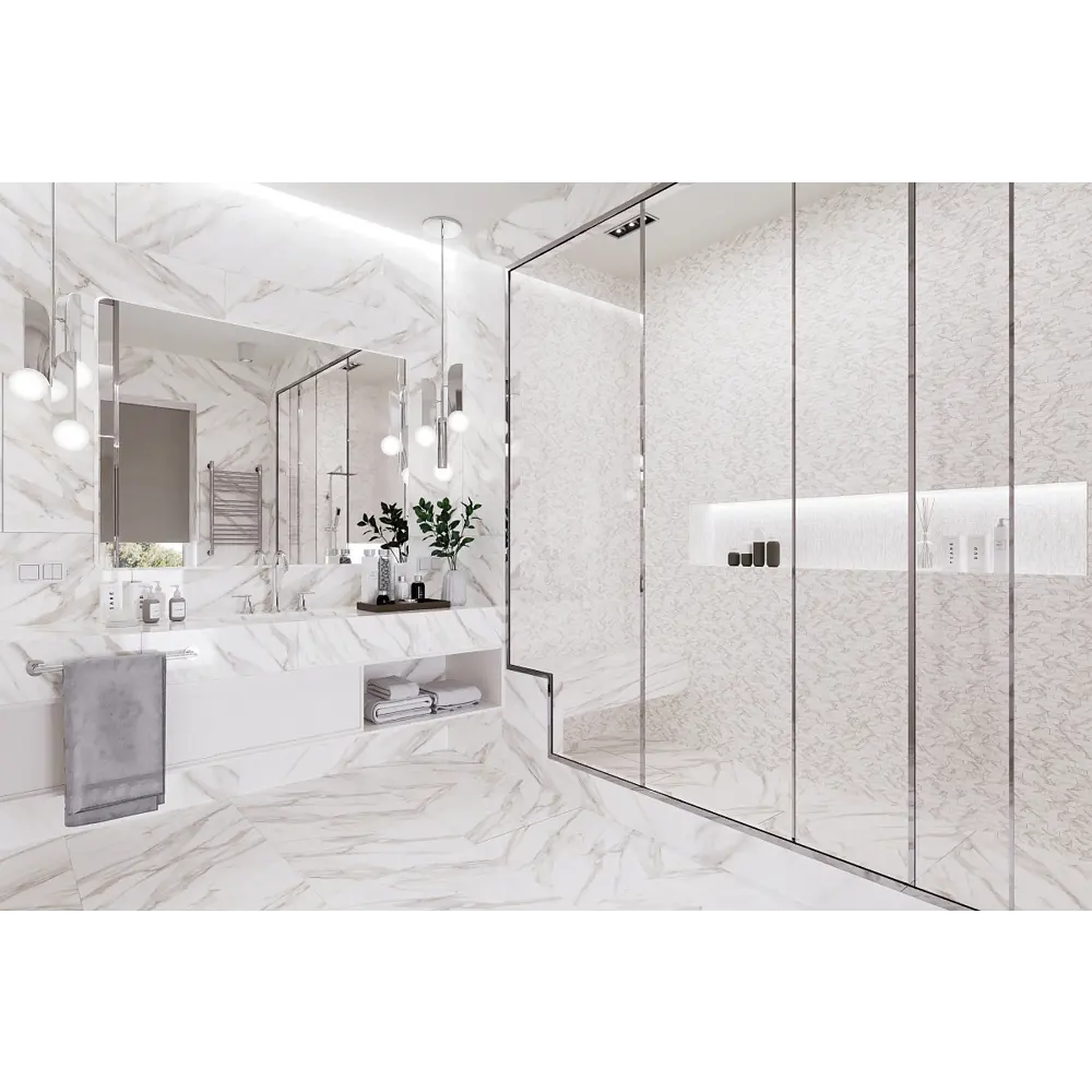 Фото Керамогранит Absolut gres AB 1014G 60x120см 1.44 м² цвет белый, цена за упаковку Фото Керамогранит Absolut gres AB 1014G 60x120см 1.44 м² цвет белый, цена за упаковку