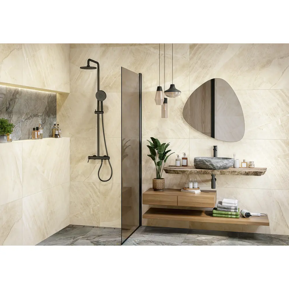 Фото Керамогранит Delacora Rock crema D120201M 60x120см 1.44 м² цвет бежевый, цена за упаковку