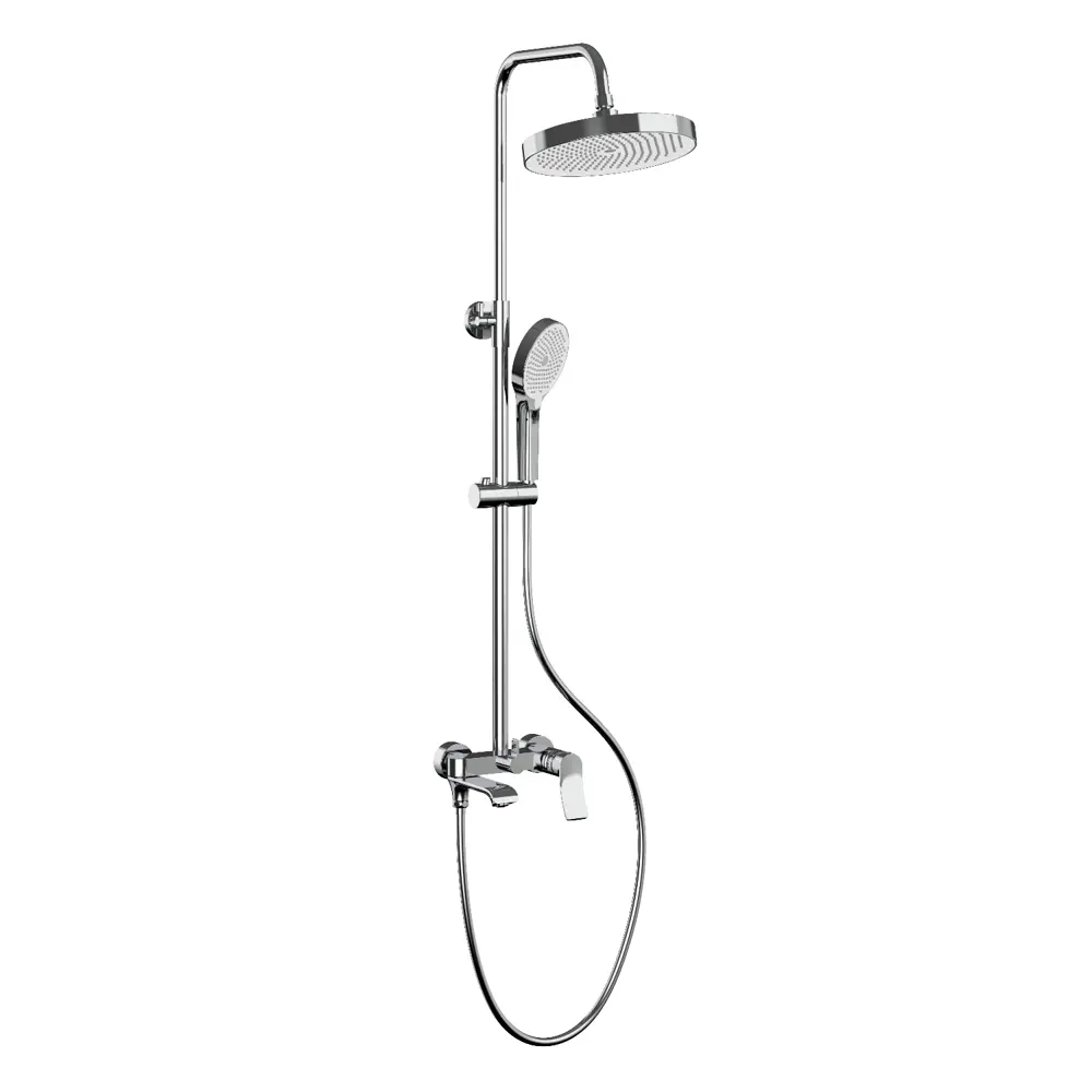 Фото Душевая стойка Haiba Hb553 HB24553 3 режимная цвет хром Фото Душевая стойка Haiba Hb553 HB24553 3 режимная цвет хром