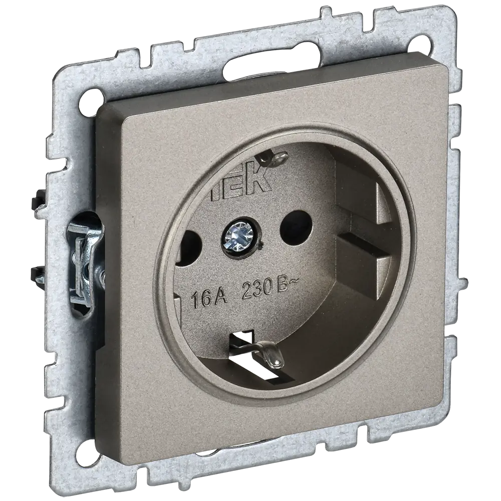 Фото Розетка встраиваемая Iek Brite BR-R11-16-K02 с заземлением цвет черный Фото Розетка встраиваемая Iek Brite BR-R11-16-K02 с заземлением цвет черный
