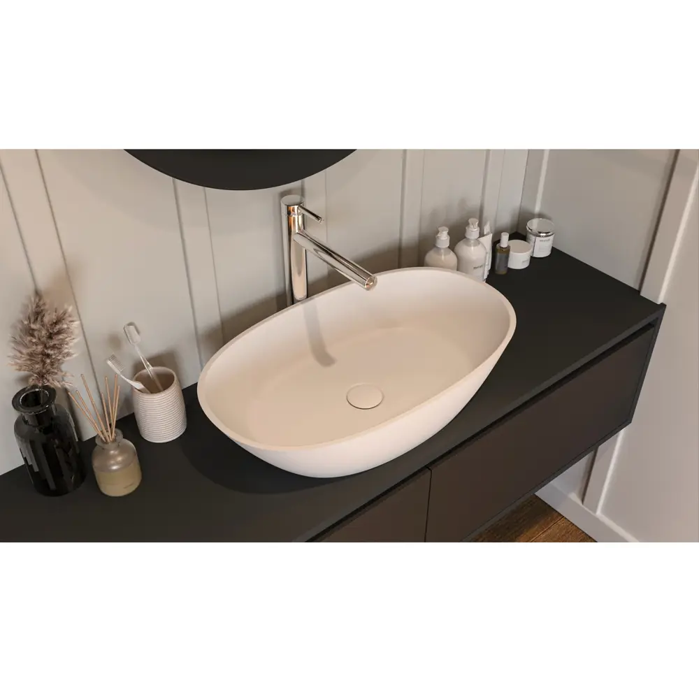 Фото 3 Раковина накладная Whitecross amazon 0712.060035.200 60см цвет белый матовый Фото 3 Раковина накладная Whitecross amazon 0712.060035.200 60см цвет белый матовый