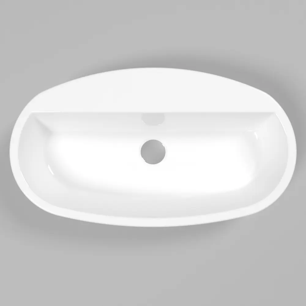 Фото 4 Раковина накладная Whitecross obsidian d 0736.065037.100 65см цвет белый глянец