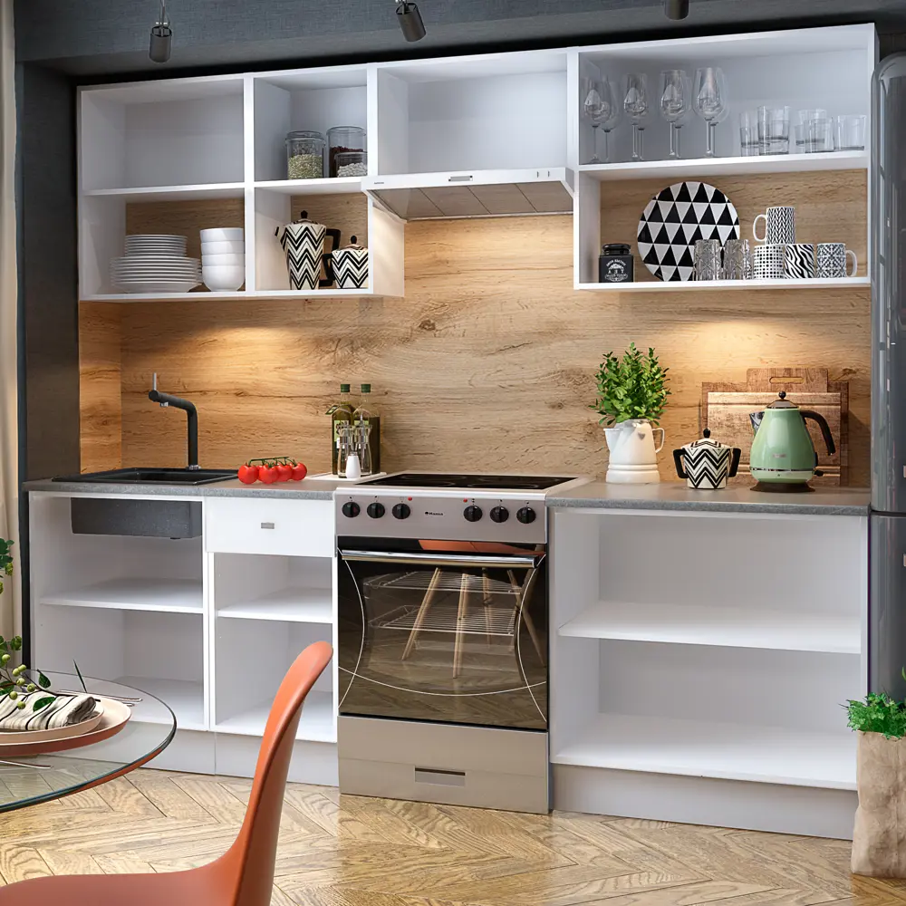 Фото 6 Шкаф напольный Beneli Скай 50x84x60 см ЛДСП цвет белый Фото 6 Шкаф напольный Beneli Скай 50x84x60 см ЛДСП цвет белый