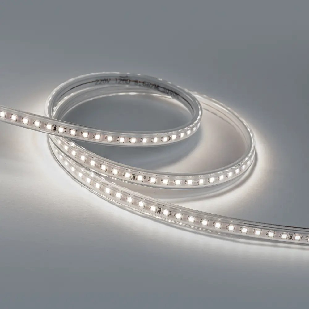 Фото 3 LUX Светодиодная лента 2835 120 LED (9.6W/M) 8mm 220V холодная 6000К 50м бухта, м Фото 3 LUX Светодиодная лента 2835 120 LED (9.6W/M) 8mm 220V холодная 6000К 50м бухта, м