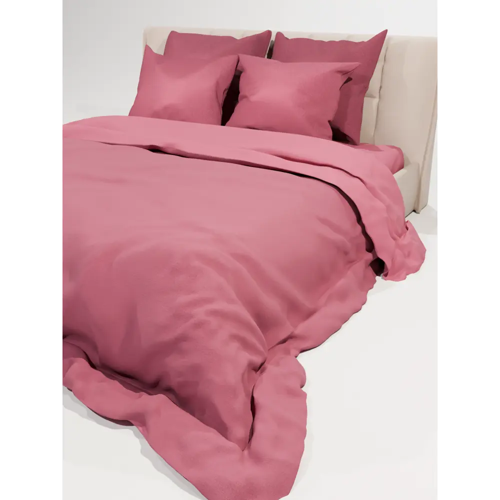 Фото Комплект постельного белья Лидер Дом Терракот евро бязь розовый