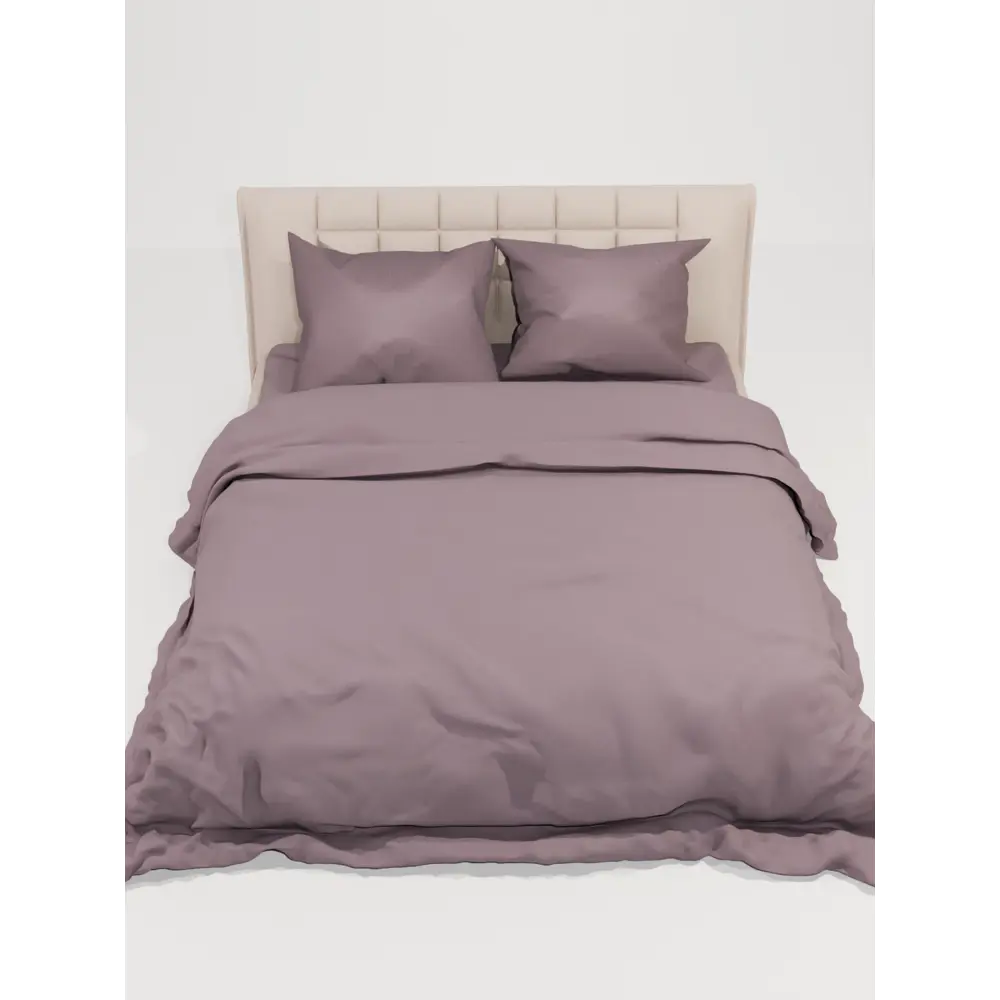 Фото 5 Комплект постельного белья Лидер Дом Вишня евро бязь серый/серебристый 50x70 мм