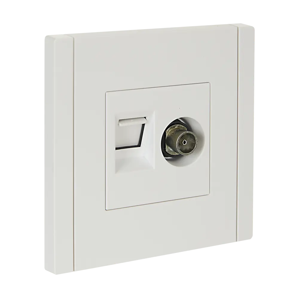 Фото Розетка для телевизора и компьютера встраиваемая Iek Forte&Piano FP-AK20-1-K01 RJ45 Cat 5E цвет белый Фото Розетка для телевизора и компьютера встраиваемая Iek Forte&Piano FP-AK20-1-K01 RJ45 Cat 5E цвет белый