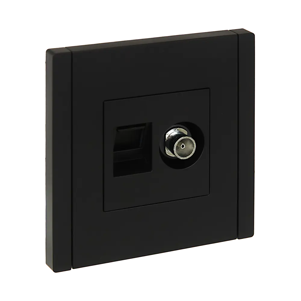 Фото Розетка для телевизора и компьютера встраиваемая Iek Forte&Piano FP-AK20-1-K02 RJ45 Cat 5E цвет черный Фото Розетка для телевизора и компьютера встраиваемая Iek Forte&Piano FP-AK20-1-K02 RJ45 Cat 5E цвет черный