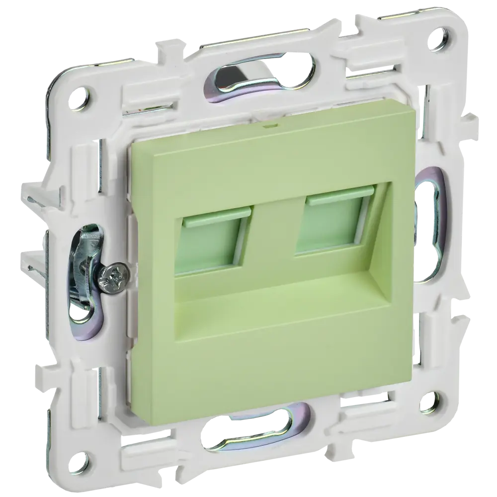 Фото Розетка компьютерная встраиваемая Iek Skandy SK-K20-1-K06 RJ45 Cat 5E цвет мятный Фото Розетка компьютерная встраиваемая Iek Skandy SK-K20-1-K06 RJ45 Cat 5E цвет мятный
