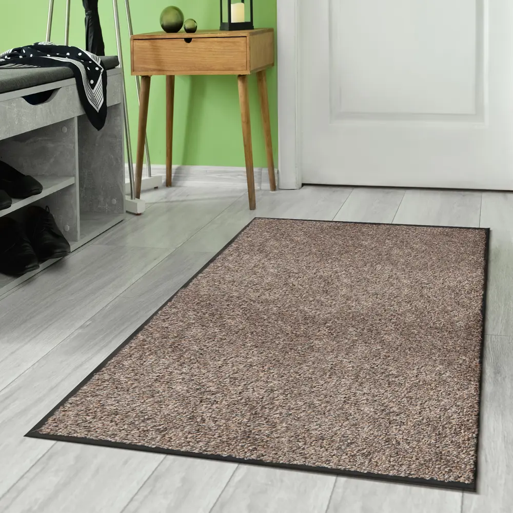 Фото 6 Коврик декоративный полипропилен Twist 60x90 см цвет коричневый Фото 6 Коврик декоративный полипропилен Twist 60x90 см цвет коричневый