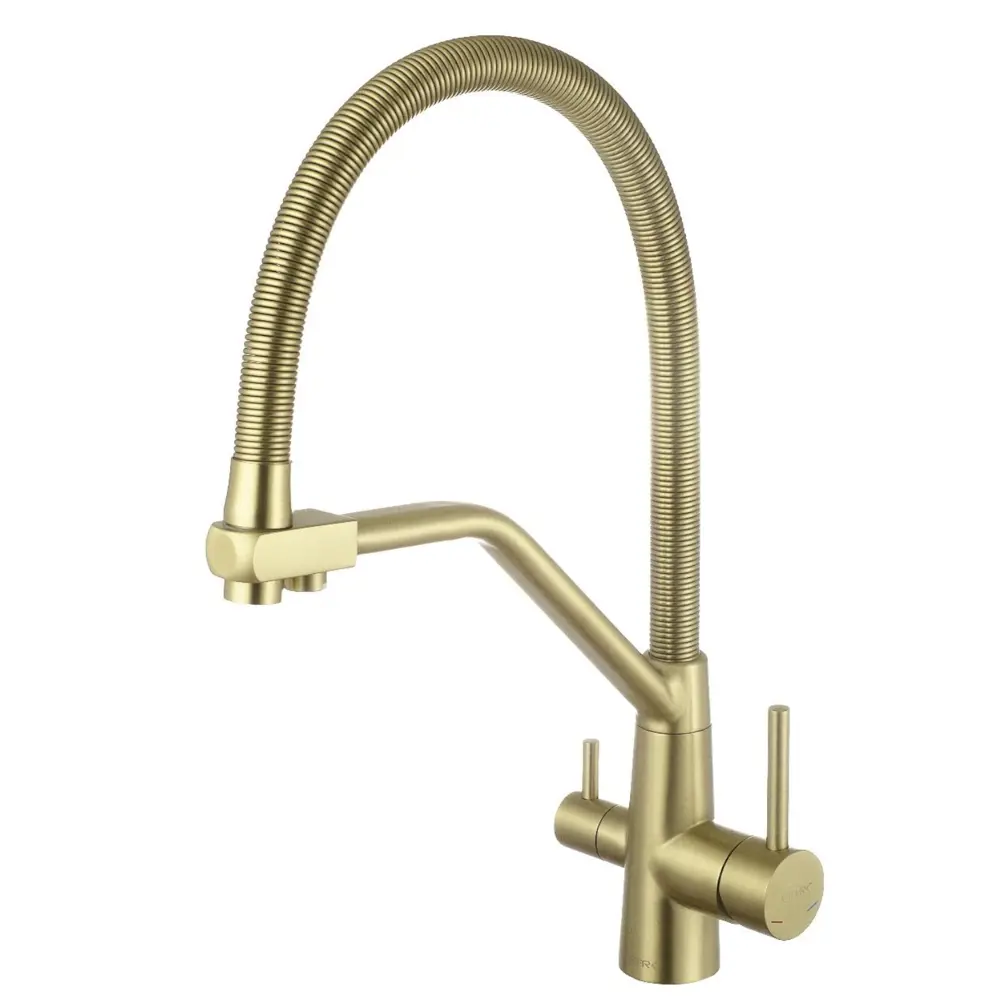 Фото Смеситель для кухни Fmark FS0762C гибкий излив 23.7 см цвет бронза