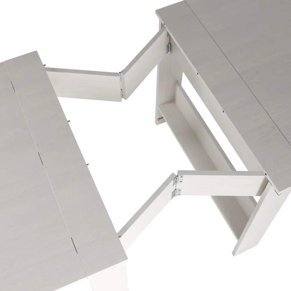 Фото 5 Кухонный стол прямоугольный Сима-Ленд Оригами 27x100 см ЛДСП цвет ясень анкор светлый Фото 5 Кухонный стол прямоугольный Сима-Ленд Оригами 27x100 см ЛДСП цвет ясень анкор светлый