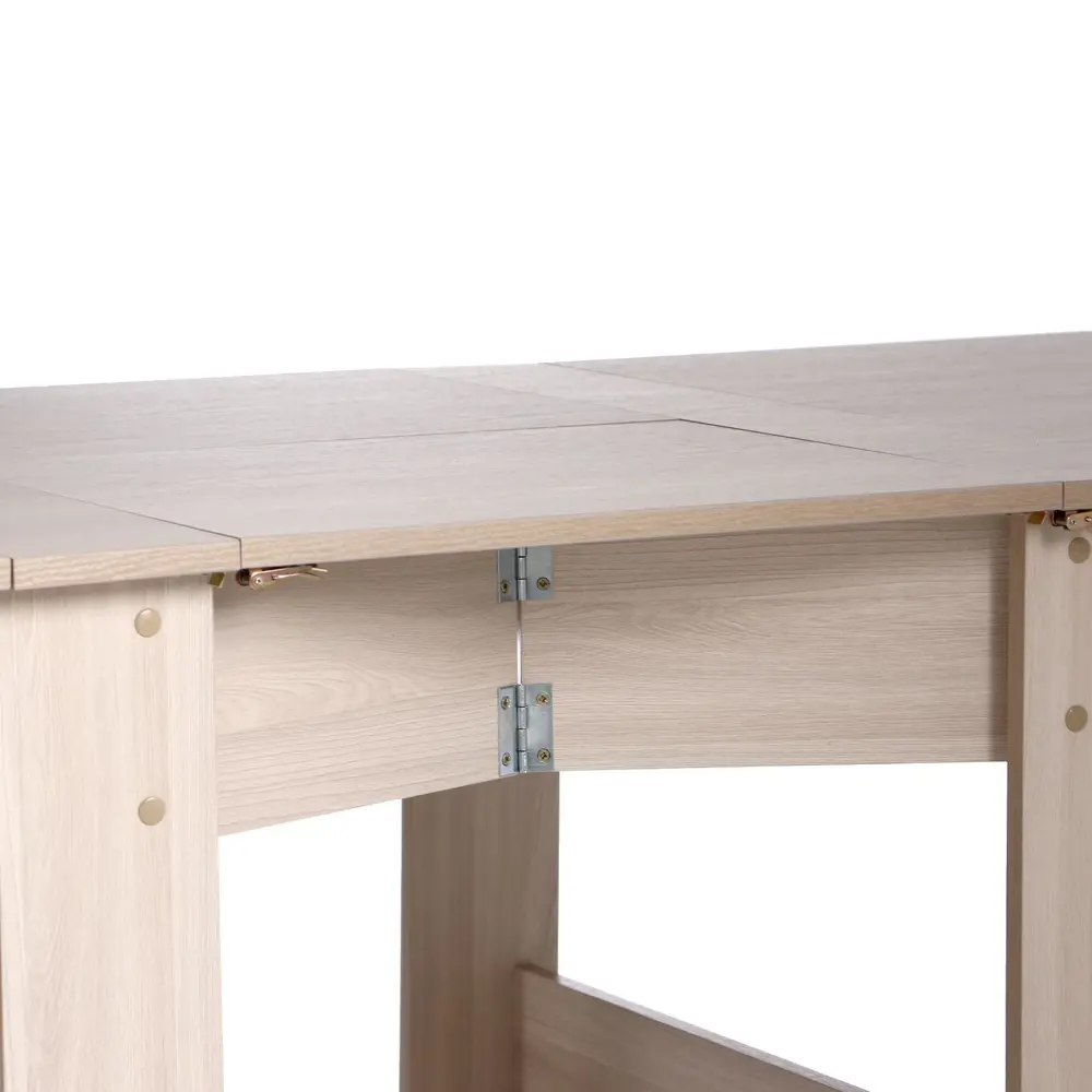 Фото 7 Кухонный стол прямоугольный Сима-Ленд Оригами 27x100 см ЛДСП цвет ясень шимо светлый Фото 7 Кухонный стол прямоугольный Сима-Ленд Оригами 27x100 см ЛДСП цвет ясень шимо светлый