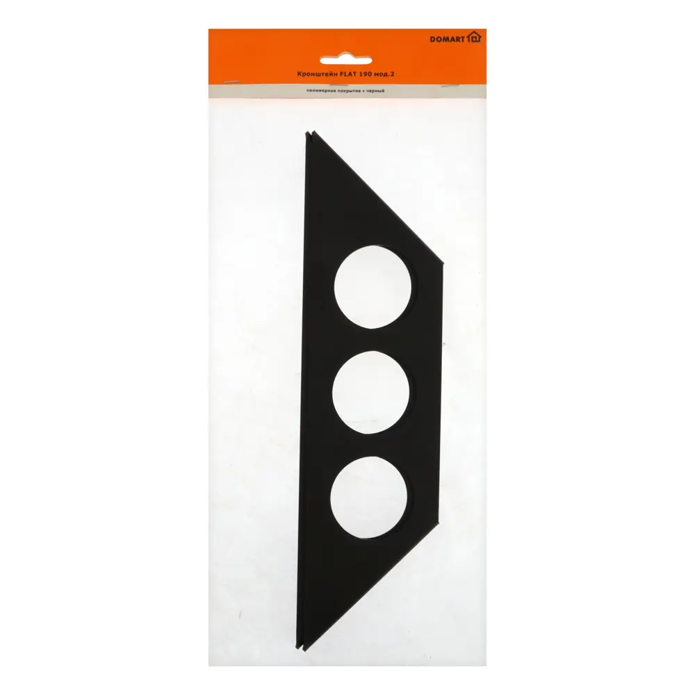 Фото 5 Кронштейн Домарт 2 шт 2.50x19 см нагрузка до 15 кг цвет черный