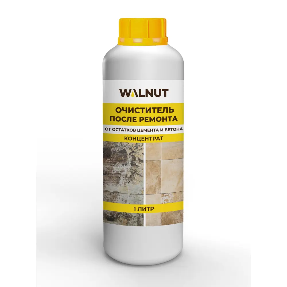 Фото Очиститель Walnut после ремонта от цемента налета концентрат 0.50 л Фото Очиститель Walnut после ремонта от цемента налета концентрат 0.50 л