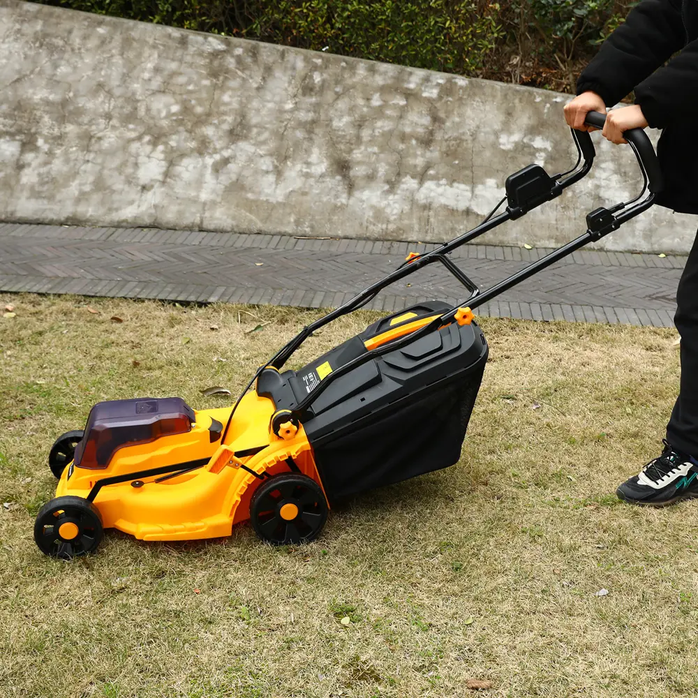 Фото 4 Газонокосилка аккумуляторная бесщёточная Deko Dklm40v 20 В 37 см 2x4 Ач АКБ и ЗУ в комплекте Фото 4 Газонокосилка аккумуляторная бесщёточная Deko Dklm40v 20 В 37 см 2x4 Ач АКБ и ЗУ в комплекте