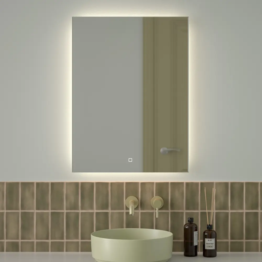 Фото Зеркало для ванной Defesto Glow DF 2507S с подсветкой 60x80см Фото Зеркало для ванной Defesto Glow DF 2507S с подсветкой 60x80см