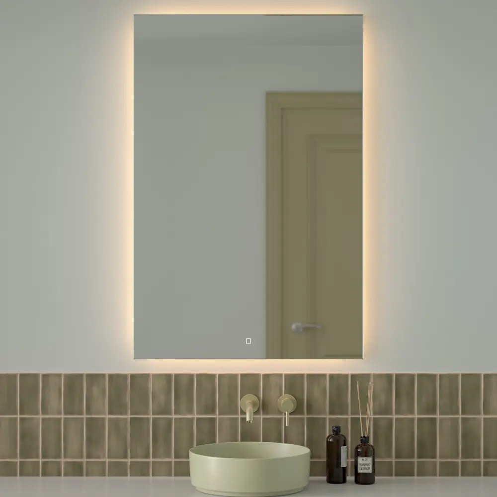 Фото Зеркало для ванной Defesto Glow DF 2520S с подсветкой 80x120см Фото Зеркало для ванной Defesto Glow DF 2520S с подсветкой 80x120см