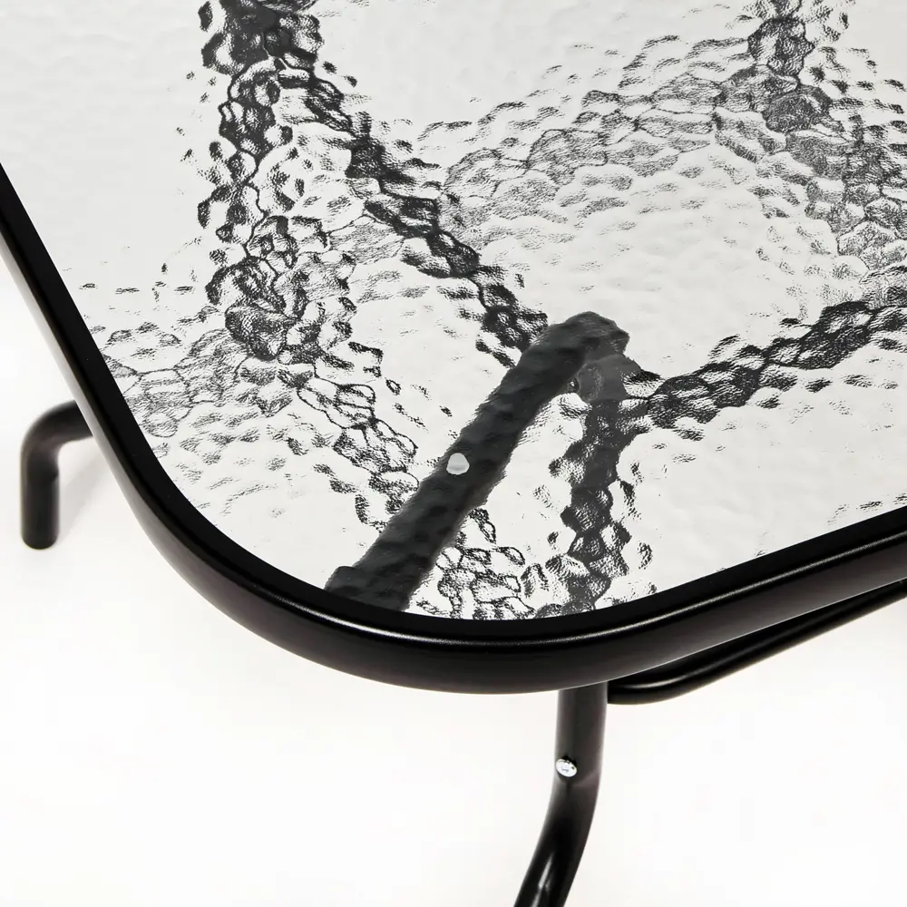 Фото 3 Набор обеденной мебели для сада 10608314 металл и пластик коричневый 3 предмета