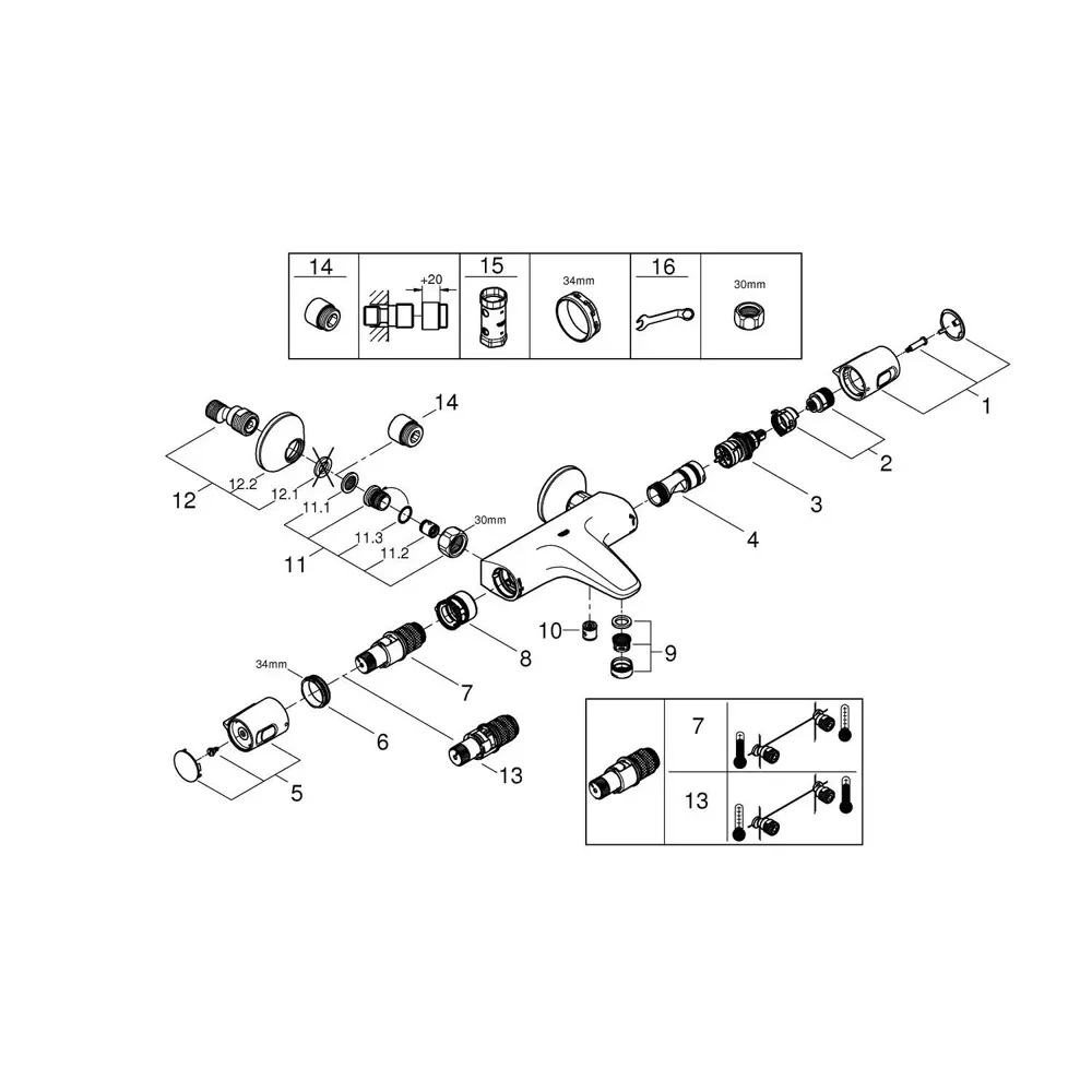 Фото 4 Термостат для ванны Grohe Precisionst Trend Фото 4 Термостат для ванны Grohe Precisionst Trend