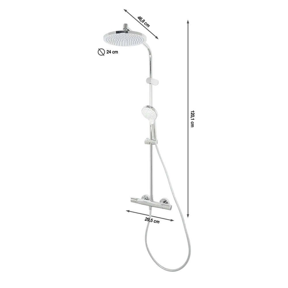 Фото 2 Душевая стойка Hansgrohe Showerpipe 240 Фото 2 Душевая стойка Hansgrohe Showerpipe 240