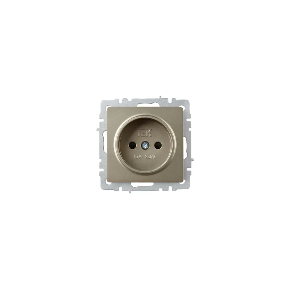 Фото 3 Розетка встраиваемая Iek Brite BR-R13-10-K37 со шторками цвет шампань Фото 3 Розетка встраиваемая Iek Brite BR-R13-10-K37 со шторками цвет шампань