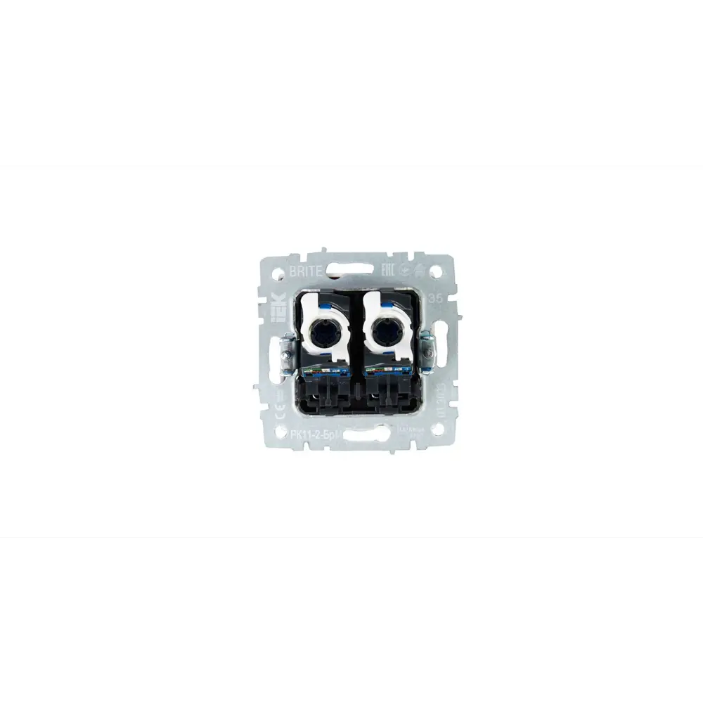 Фото 5 Розетка компьютерная встраиваемая Iek Brite BR-K20-2-K35 RJ45 Cat 6 цвет маренго Фото 5 Розетка компьютерная встраиваемая Iek Brite BR-K20-2-K35 RJ45 Cat 6 цвет маренго