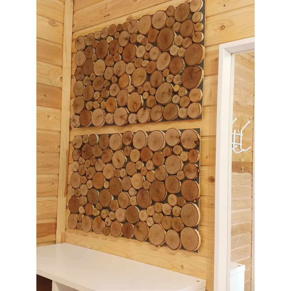 Фото 3 Картина из спилов березы Симфония ЭП-02-01 60x36 см