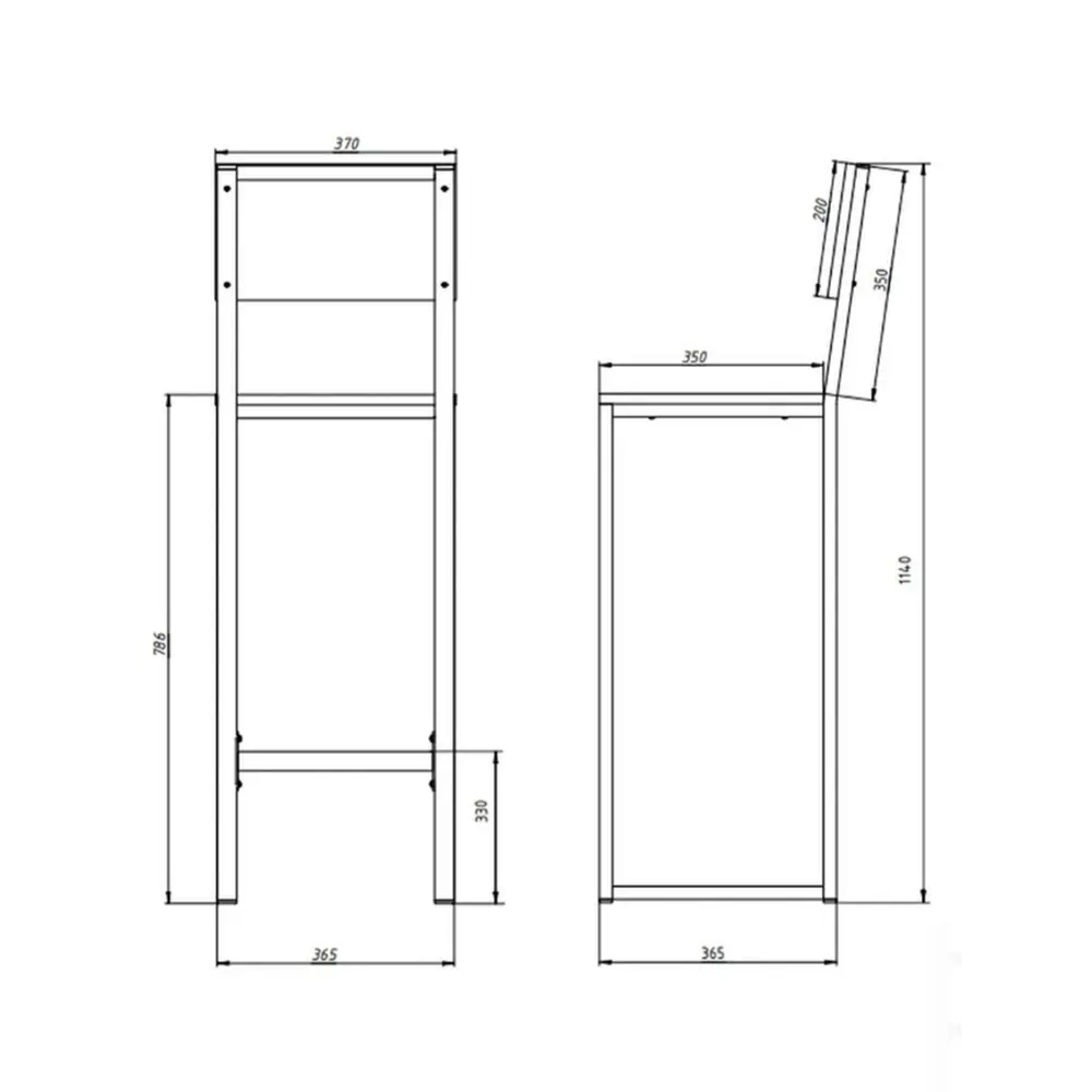 Фото 2 Барный стул Mt кухонный со спинкой 37x114x35 см цвет синий Фото 2 Барный стул Mt кухонный со спинкой 37x114x35 см цвет синий