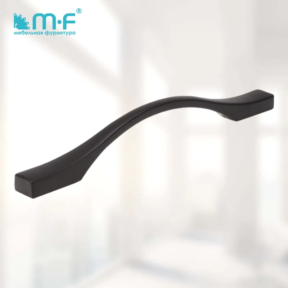 Фото 3 Мебельная ручка-скоба MF H76-96 черный 2 шт Фото 3 Мебельная ручка-скоба MF H76-96 черный 2 шт