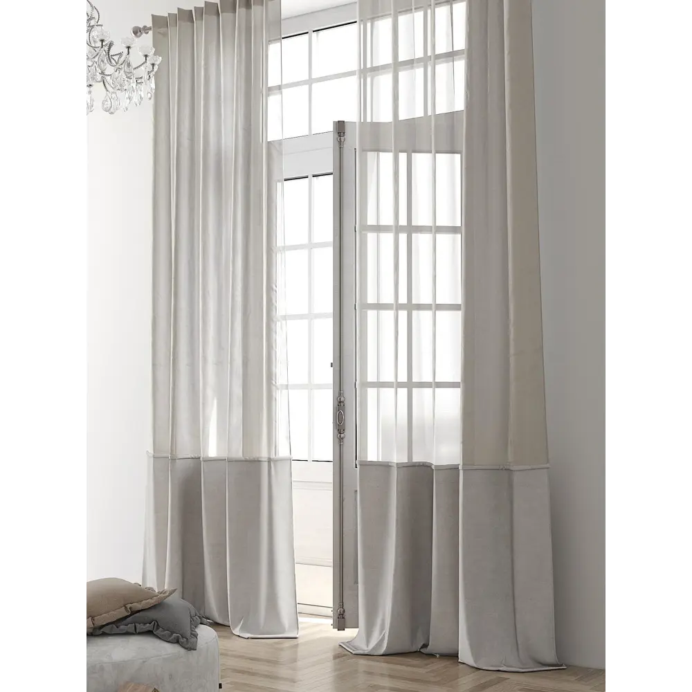 Фото 2 Тюль на ленте At Home Клоэ вуаль 150x280 см цвет черный AA207078 Фото 2 Тюль на ленте At Home Клоэ вуаль 150x280 см цвет черный AA207078