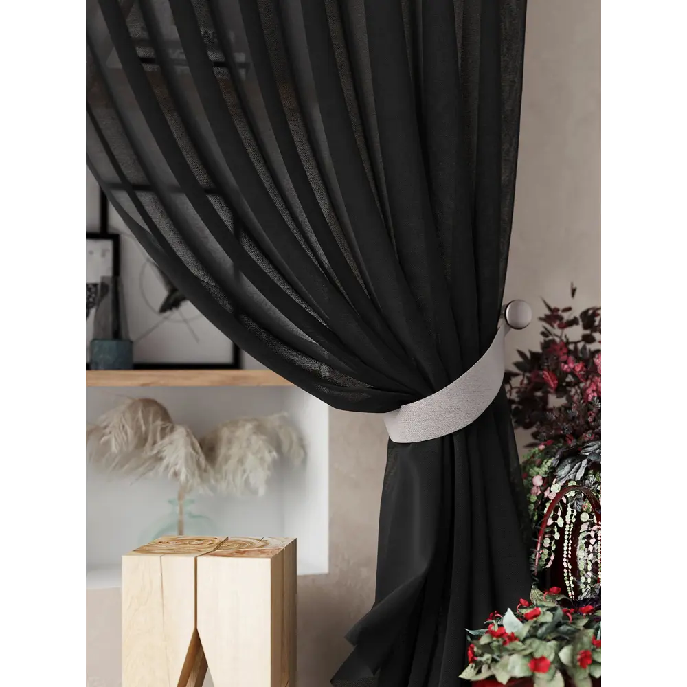 Фото 5 Тюль на ленте At Home Нариа вуаль 300x260 см цвет серый AA207262-260 Фото 5 Тюль на ленте At Home Нариа вуаль 300x260 см цвет серый AA207262-260