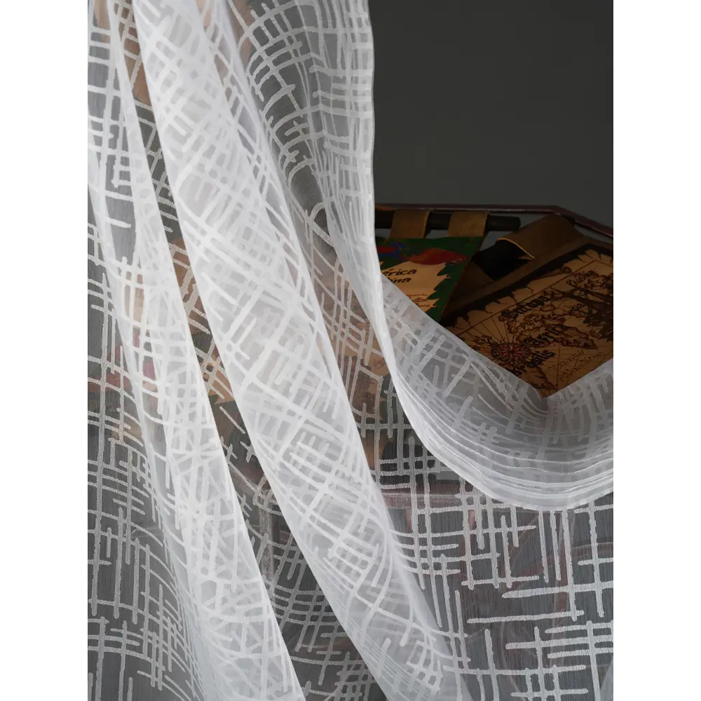Фото 12 Тюль на ленте At Home Лорелис-03 вуаль 300x290 см цвет белый AA133003-290