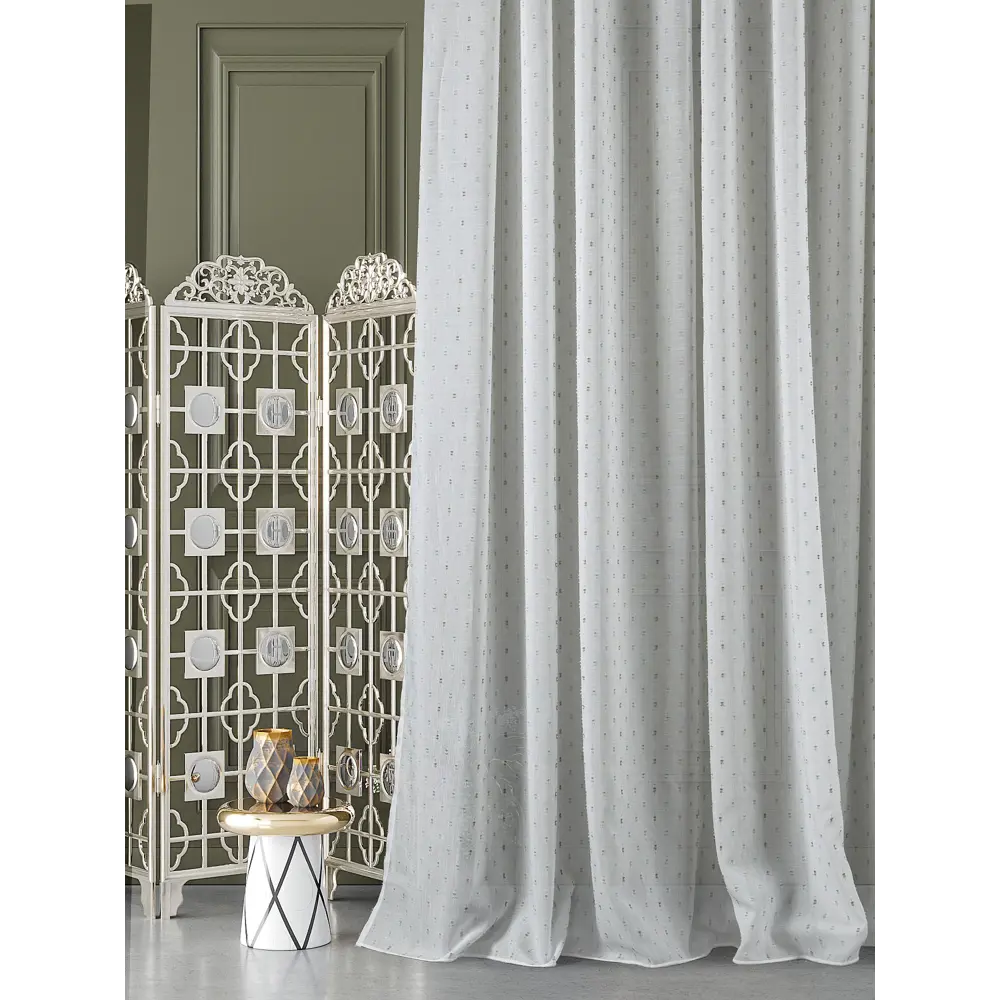 Фото 2 Тюль на ленте At Home Томниц-165 вуаль 300x260 см цвет серый/бирюзовый/зеленый AA126165-260