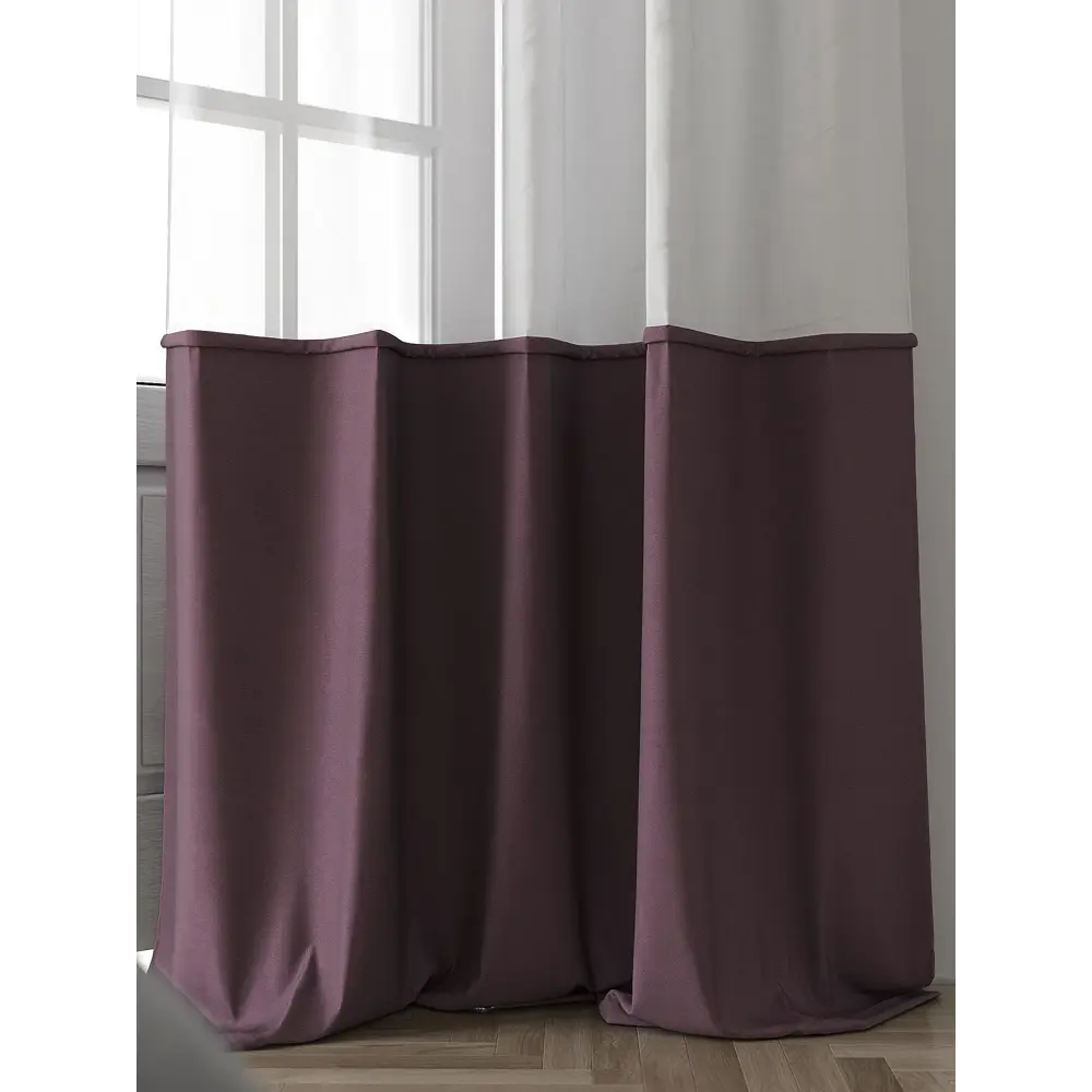 Фото 3 Тюль на ленте At Home Марциан вуаль 150x280 см цвет фиолетовый AA207073 Фото 3 Тюль на ленте At Home Марциан вуаль 150x280 см цвет фиолетовый AA207073