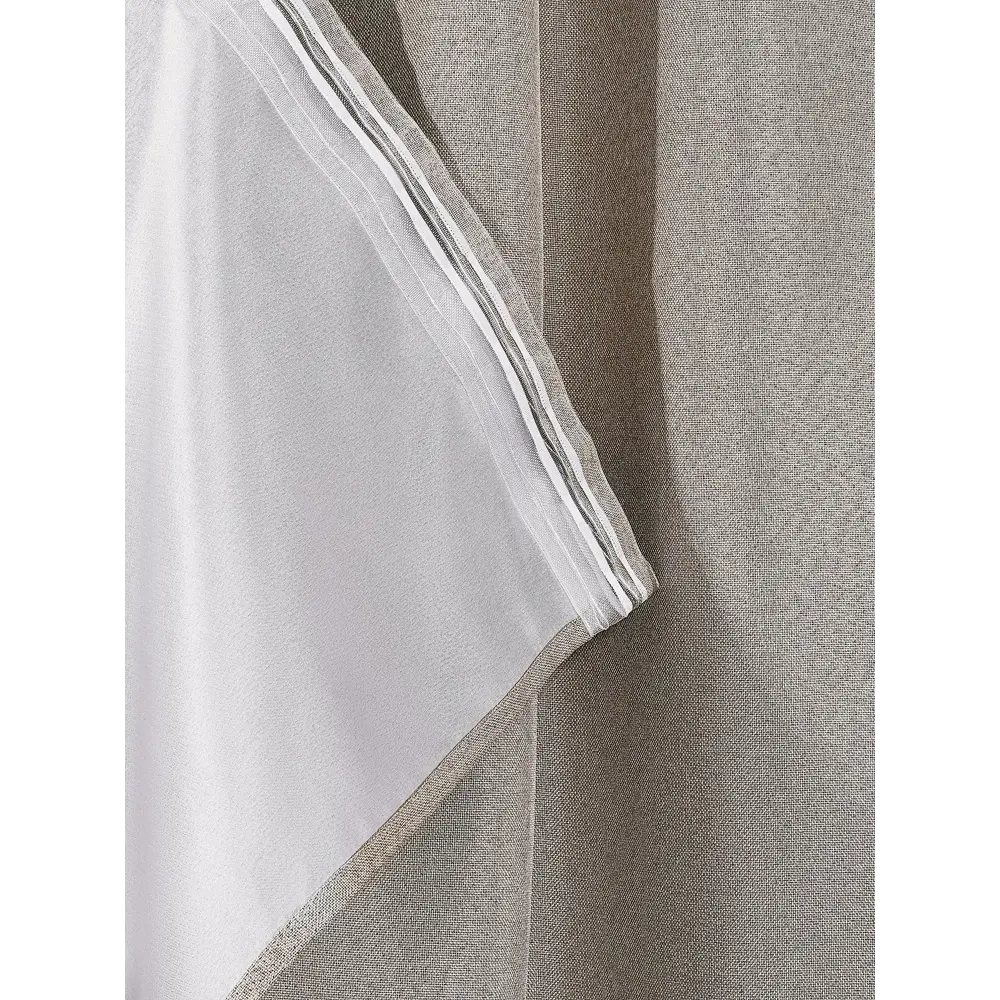 Фото 11 Штора на ленте At Home Элуи блэкаут 270x340 см цвет бежевый AA103007
