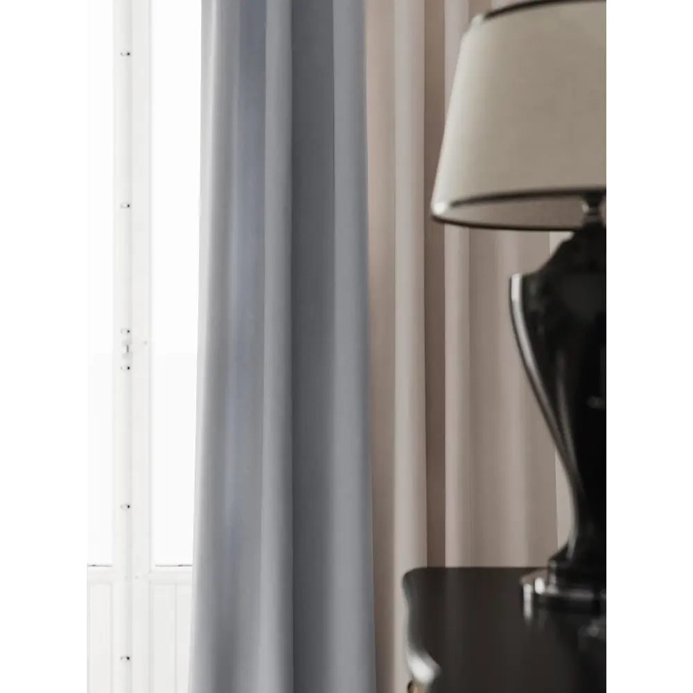 Фото 5 Комплект штор на ленте At Home Нобиус сатин 145x230 см цвет синий/серый/голубой AA213517-230 Фото 5 Комплект штор на ленте At Home Нобиус сатин 145x230 см цвет синий/серый/голубой AA213517-230