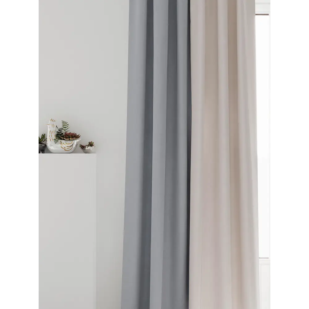 Фото 6 Комплект штор на ленте At Home Нобиус сатин 145x230 см цвет синий/серый/голубой AA213517-230 Фото 6 Комплект штор на ленте At Home Нобиус сатин 145x230 см цвет синий/серый/голубой AA213517-230